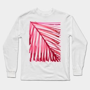 watercolor lines palm leaf 3 Long Sleeve T-Shirt